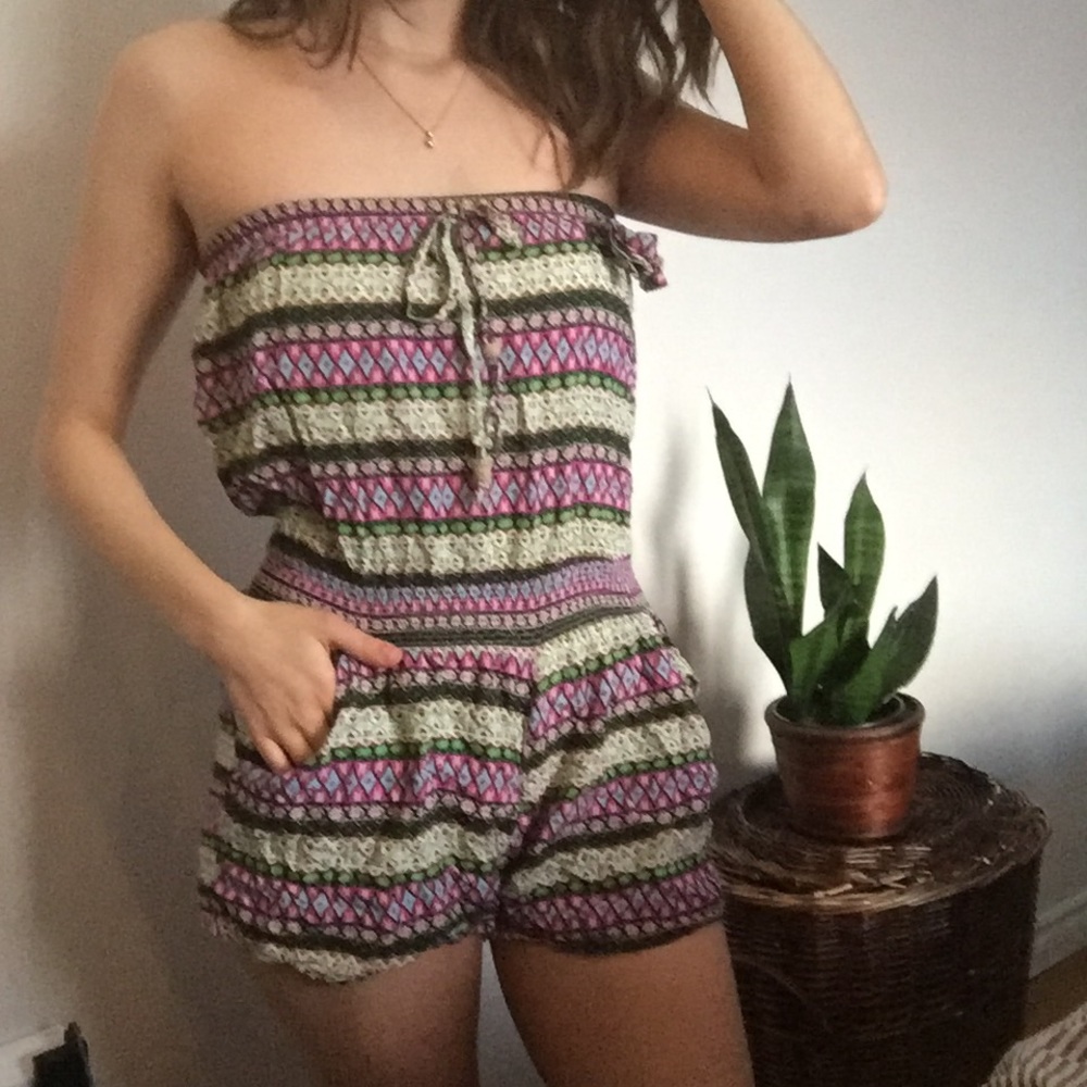 ROMPER / BATHING COVER UP boho bright